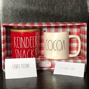 Rae Dunn Canister and Mug Set